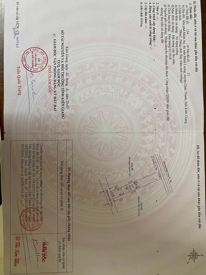 Đất thổ cư 350m² xã Châu Thành - Đầu tư sinh lời ngay!