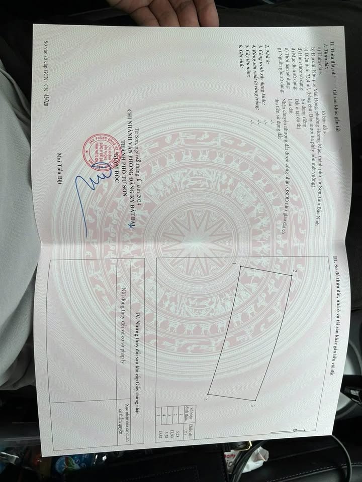 Đất ở đô thị Phù Khê 74m² giá 1.5 tỷ - Cơ hội đầu tư tuyệt vời!