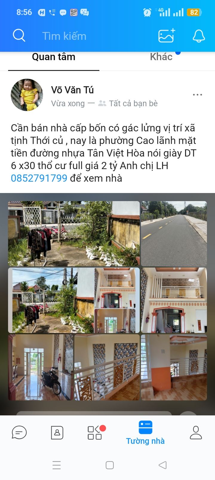 Nhà cấp 4 tại phường Cao Lãnh, Đồng Tháp - 180m² giá 2 tỷ - Tiềm năng sinh lời cao!