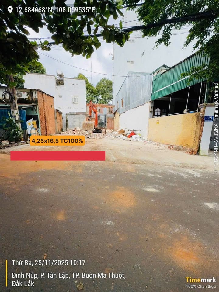 Đất mặt tiền kinh doanh Đinh Núp, 70.13m² giá 3.25 tỷ - Cơ hội đầu tư không thể bỏ lỡ!