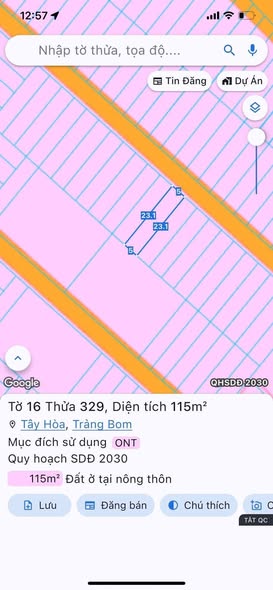 Đất nền Tây Hòa Trảng Bom 110m² giá 1 tỷ - Đường nhựa rộng rãi, thuận tiện di chuyển!