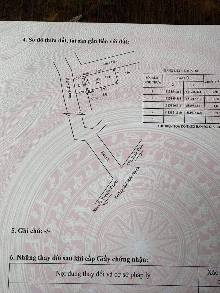 Đất nền góc hẻm 2 Bùi Hữu Nghĩa, Bình Thủy - Diện tích 49m² giá 1.55 tỷ - Cơ hội đầu tư tuyệt vời!
