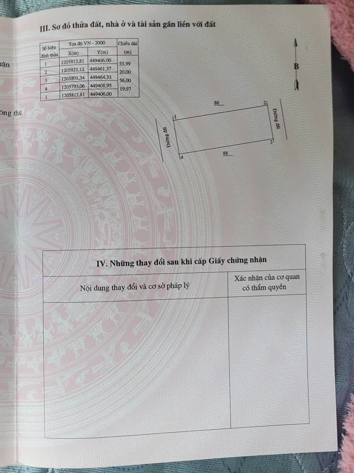 Đất Cây Lâu Năm Phú Khánh 1119m² giá 800 triệu - Diện tích rộng, pháp lý rõ ràng!