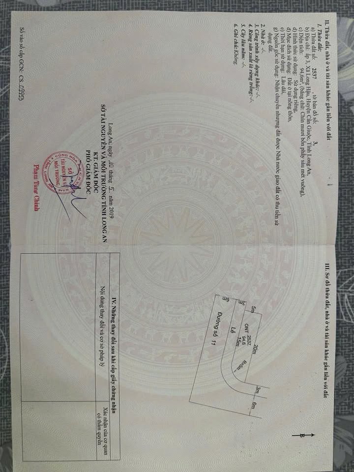 Đất góc 2 mặt tiền KDC Long Hậu 94.6m² giá 2.8 tỷ - Cơ hội đầu tư hiếm có!