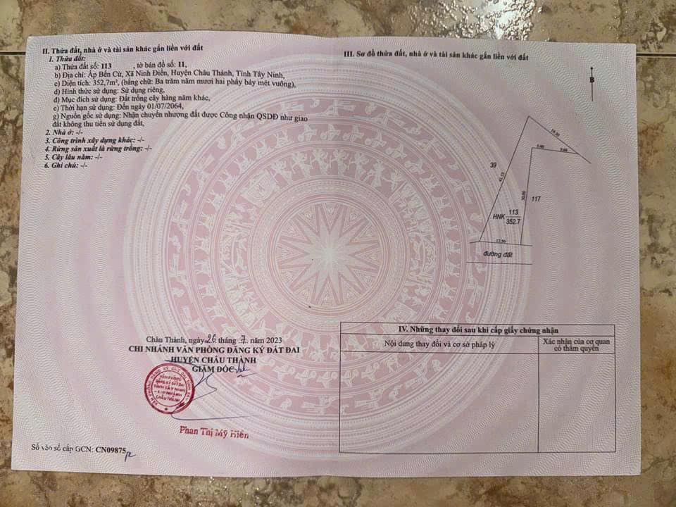 Nhà cấp 4 352,7m² giá 480 triệu - Đầu tư thông minh tại Tây Ninh!