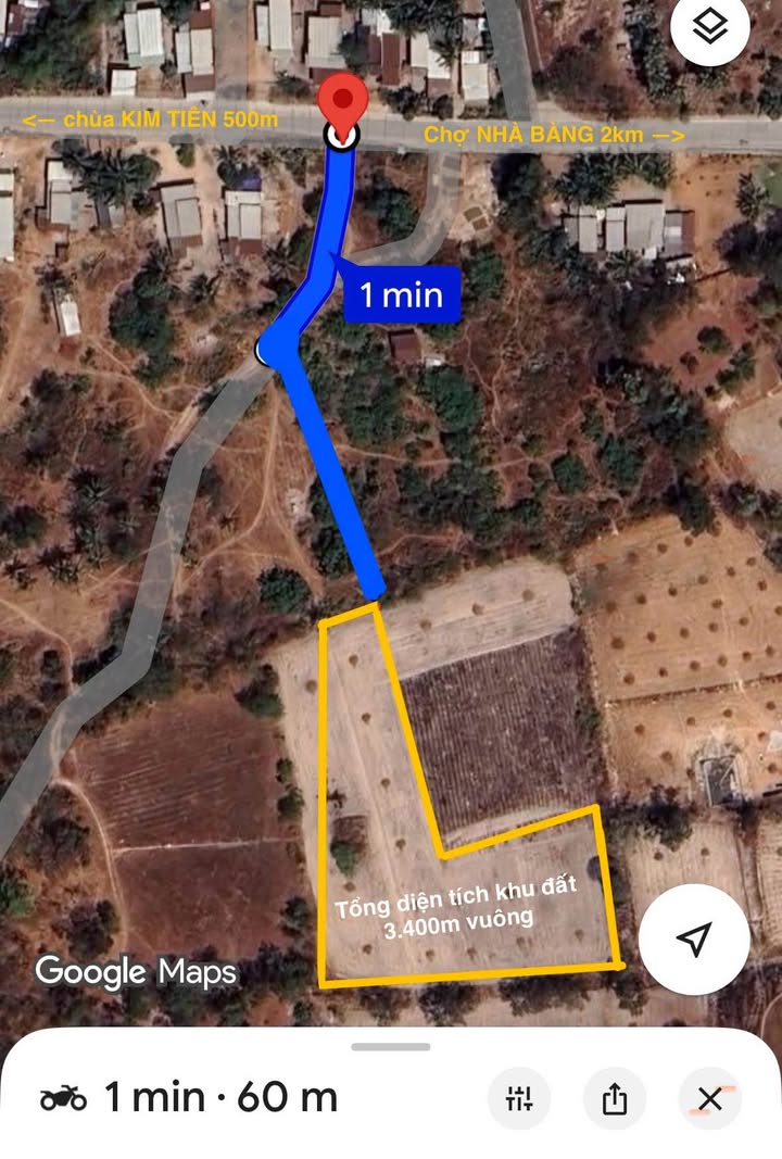 Đất vườn Nhà Bàng 500m² giá 160 triệu - Sổ hồng riêng, bao phí thuế!