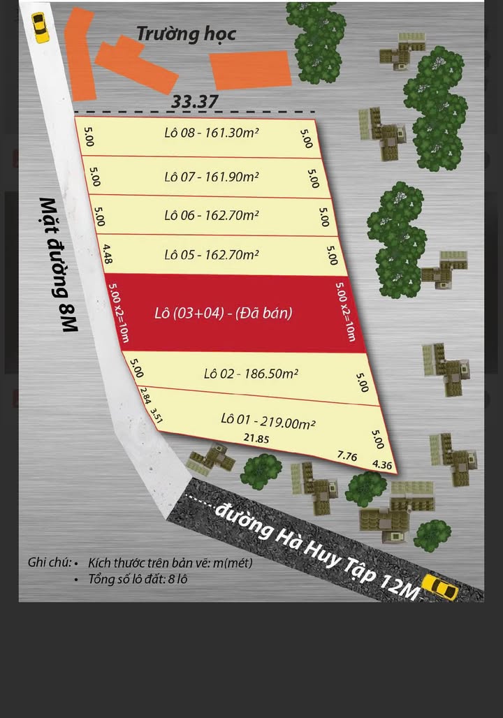 Đất thổ cư Cam Nghĩa, Cam Ranh 170m² - Mặt tiền đường Hà Huy Tập thuận lợi!