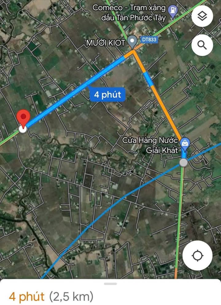 Đất thổ cư mặt tiền đường DH25, Tân Phước Tây, 2906m² giá chỉ 6 tỷ - Đầu tư sinh lời ngay!