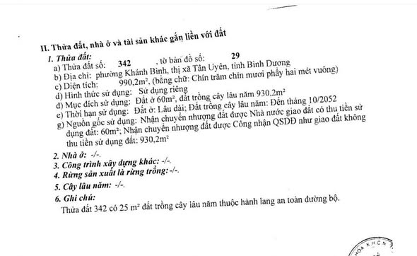 Đất nền 990m² phường Khánh Bình, Tân Uyên - Mặt tiền 5m - Giá chỉ 6.9 tỷ!