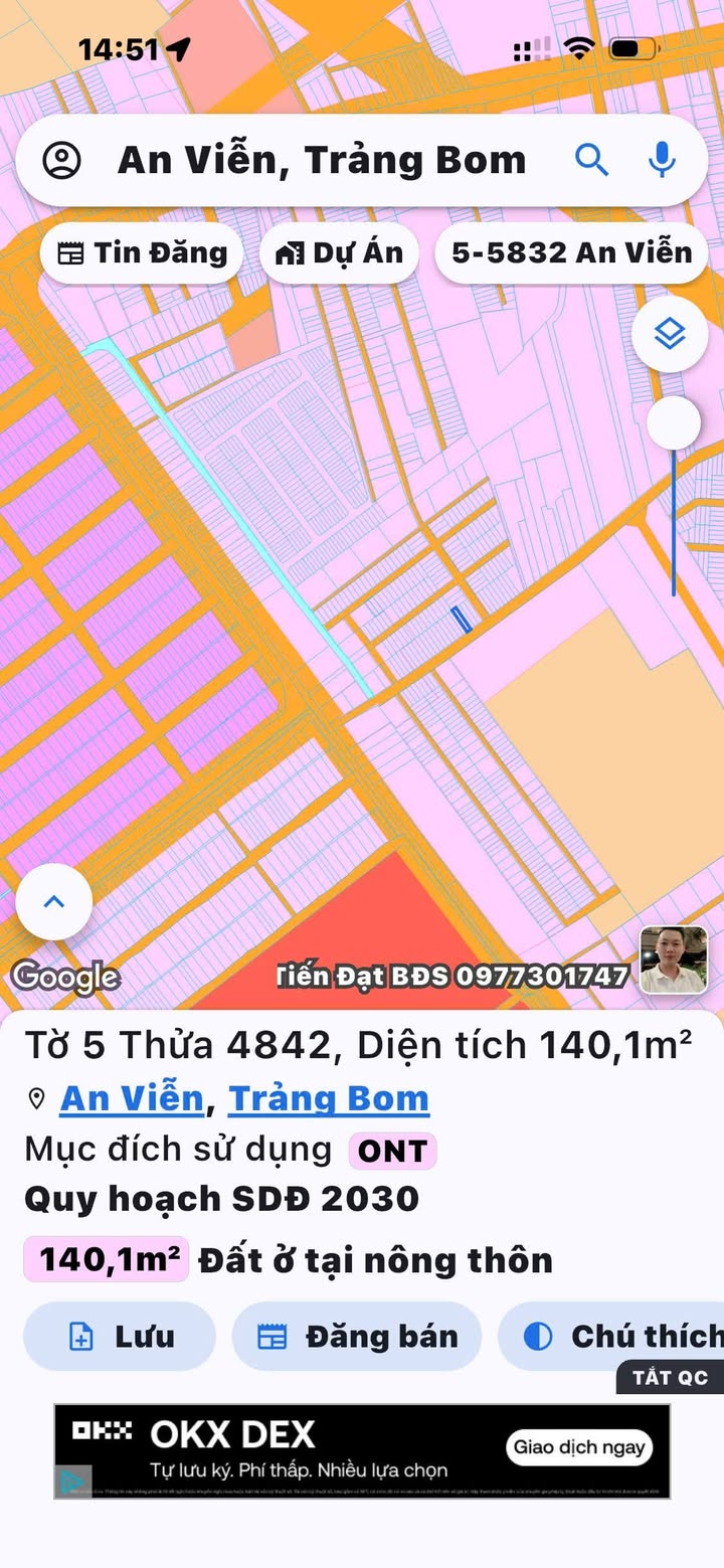 Đất thổ cư An Viễn 140m² giá 1.9 tỷ - Mặt tiền đường Liên Ấp, vị trí kinh doanh lý tưởng!