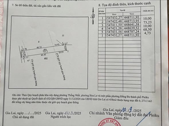Đất mặt tiền Đặng Thùy Trâm, phường Hoa Lư, 700m² - Giá chỉ từ 3xx triệu/m ngang!