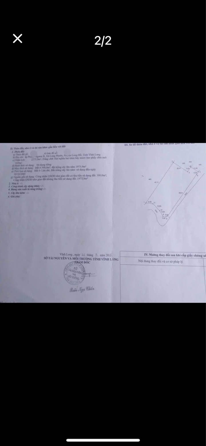 Đất vườn 1000m² tại Long Phước, Long Hồ - Giá đầu tư chỉ 850 triệu!