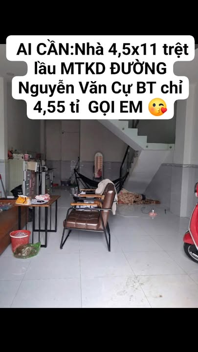 Nhà mặt tiền kinh doanh Nguyễn Văn Cự Tân Tạo 50m² giá 4.55 tỷ - Đầu tư sinh lời ngay!