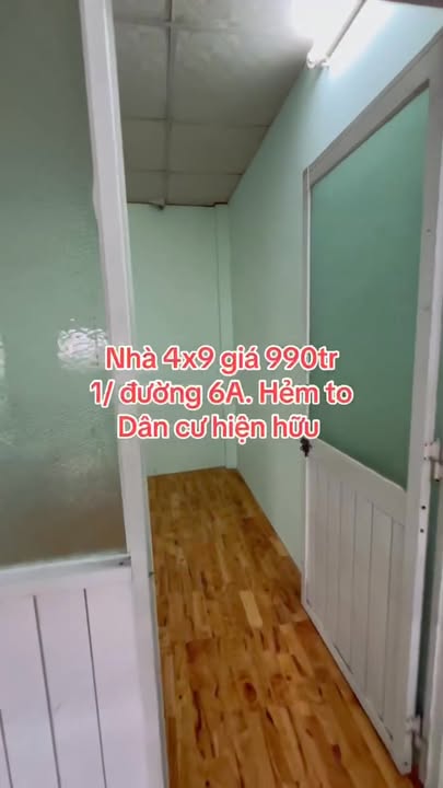 Nhà bán 36m² hẻm chùa Từ Vân, Bình Chánh giá 990 triệu - Dân cư xây dựng mới!