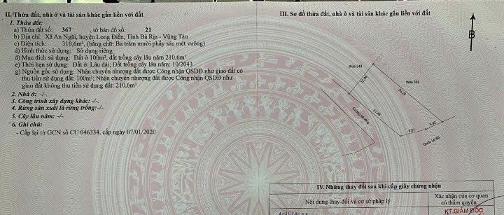 Đất nền 310m² tại QL 55 An Ngãi - Long Điền, giá 6 tỷ - Kinh doanh đắc địa!