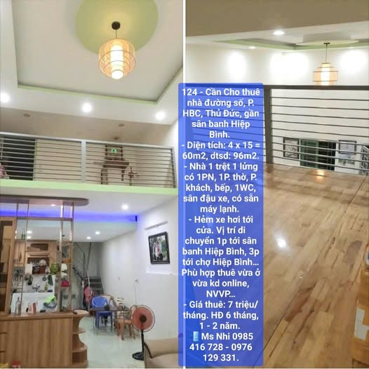 Nhà cho thuê đường số, P. Hiệp Bình Chánh, Thủ Đức 60m² - Đầy đủ tiện nghi, giá chỉ 7 triệu!