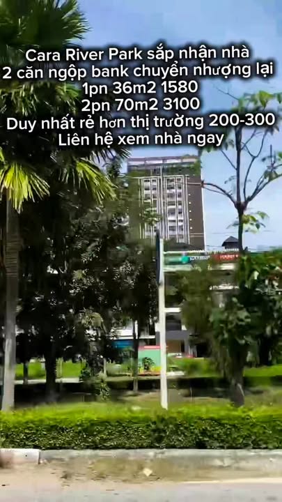 Căn hộ Cara River Park Cần Thơ 37m² giá 1.58 tỷ - Cơ hội đầu tư lý tưởng!