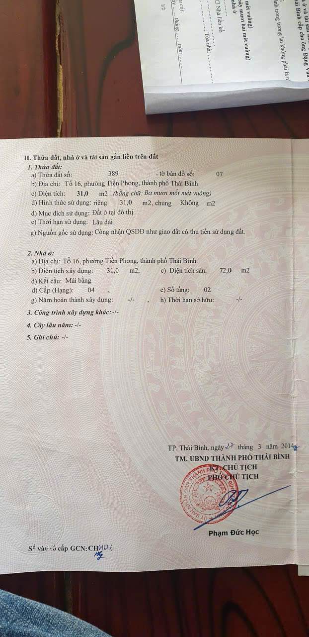 Nhà riêng Tiền Phong 31m² giá 1.3 tỷ - Vị trí thuận lợi, ô tô tránh nhau!