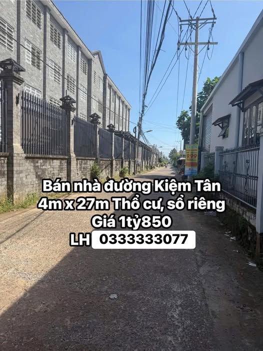 Nhà cấp 4 mặt tiền Trường Kiệm Tân, 108m² giá 1.8 tỷ - Cơ hội đầu tư tuyệt vời!