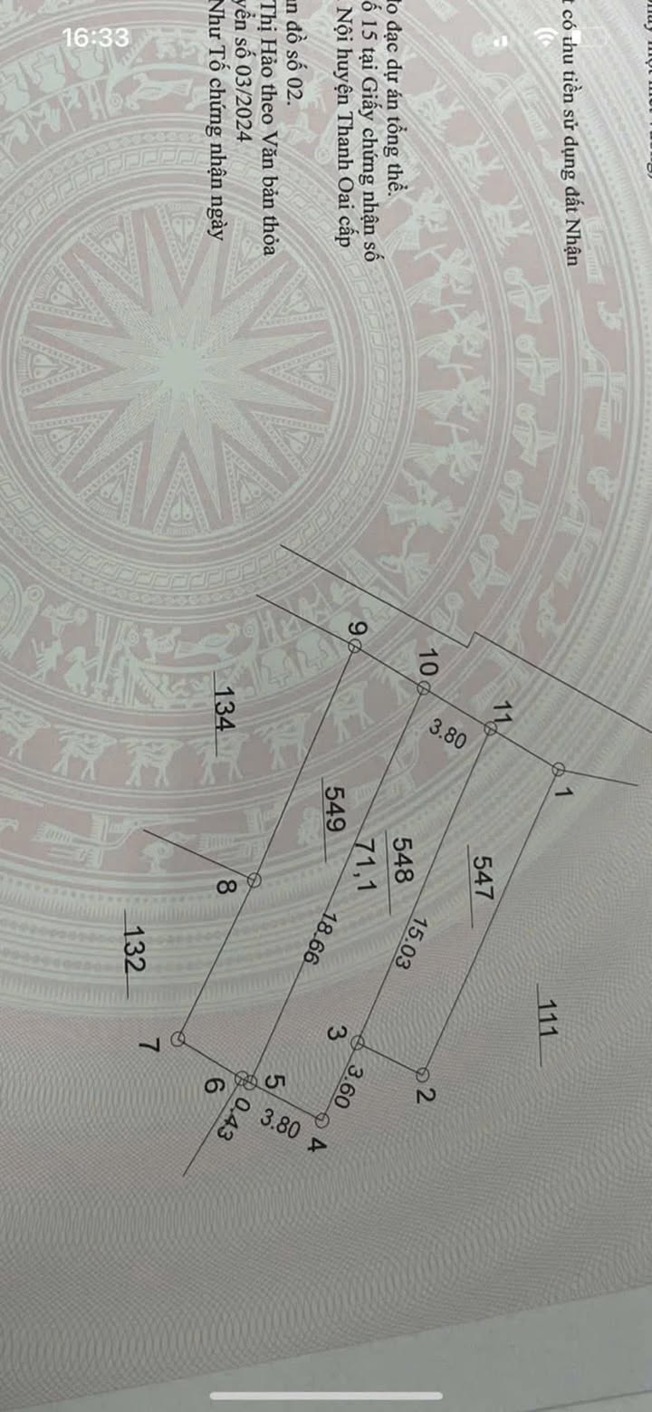 Đất nền chính chủ 71m² tại Văn Quán, Thanh Oai - Giá chỉ từ 50 triệu/m²