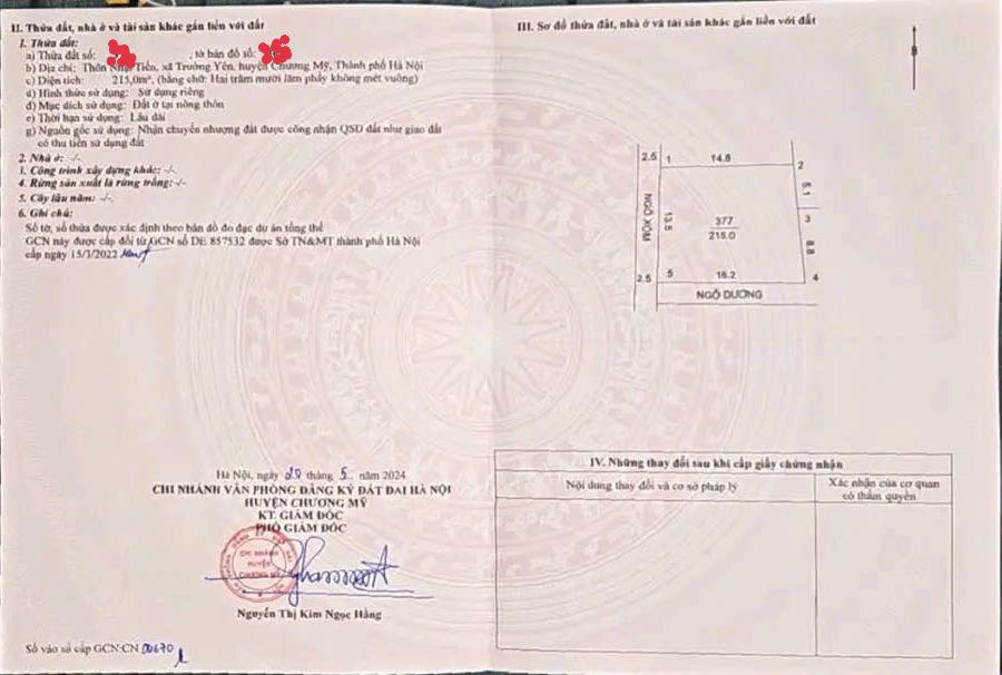 Đất nền Nhật Tiến, Phú Nghĩa 215m² - Giá đầu tư hấp dẫn!