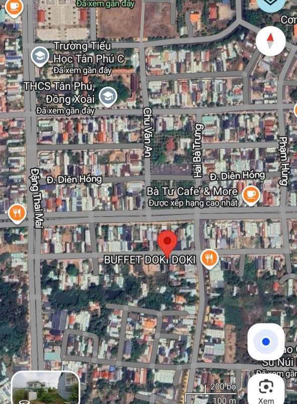 Bán đất đường Phan Huy Ích, Tân Phú, Đồng Xoài, 119m² - Giá thỏa thuận, vị trí đắc địa!