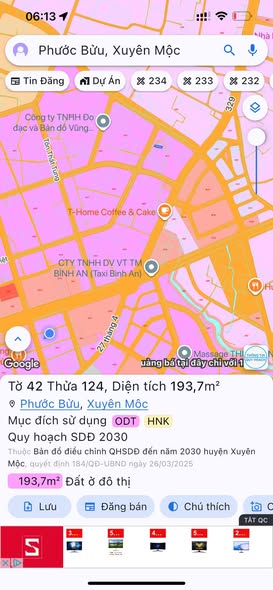 Đất nền Phước Bửu, Xuyên Mộc 180m² giá 1.8 tỷ - Địa điểm tiềm năng đầu tư!