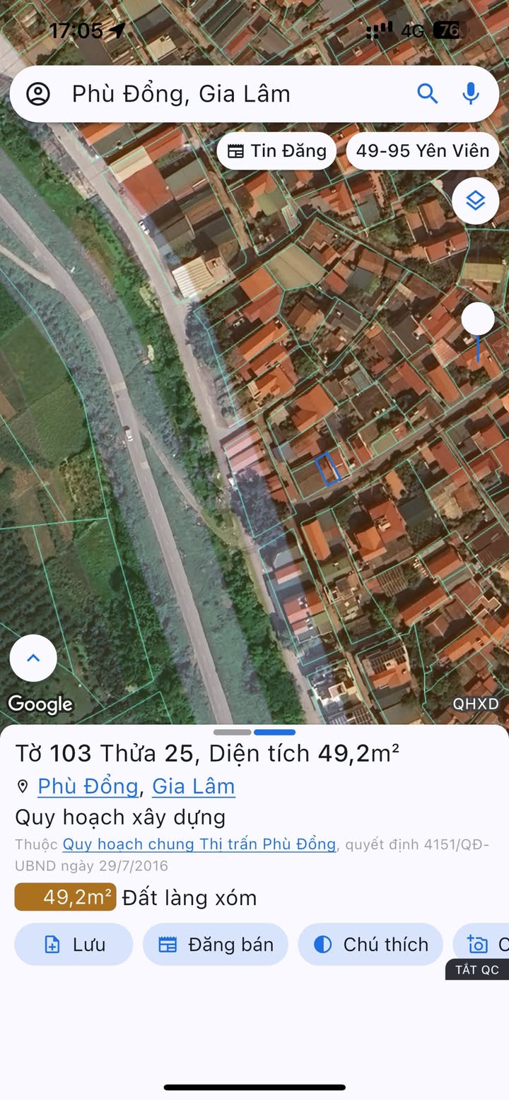 Đất nền Phù Đổng Gia Lâm 49m² giá 4 tỷ - Đầu tư sinh lời tiềm năng!