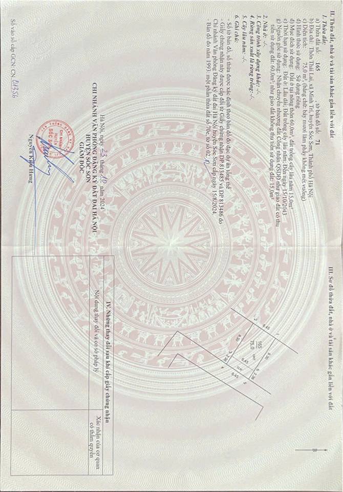 Đất nền Kim Anh, Sóc Sơn 75m² giá 1 tỷ - Đường rộng ô tô vào tận nhà!