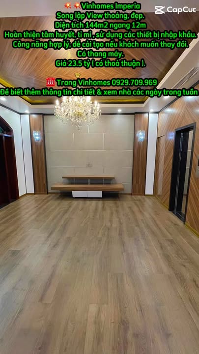 Townhouse Vinhomes Imperia Hải Phòng 144m² giá 23.5 tỷ - Sẵn sàng vào ở ngay!