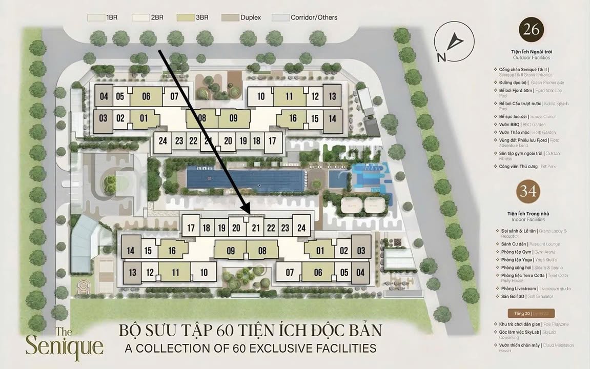 Căn hộ The Senique Gia Lâm 54m² giá 4.3 tỷ - Sẵn sàng vào ở ngay!