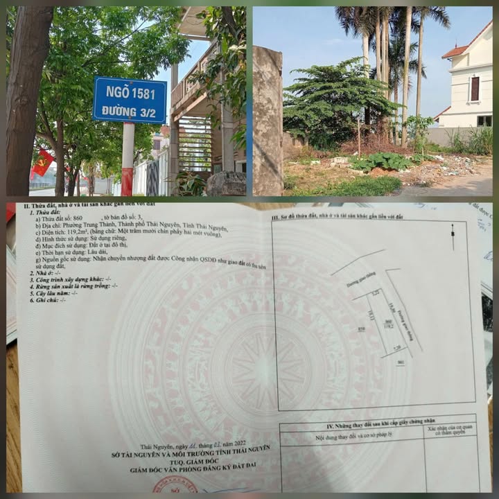 Đất nền 120m² phường Trung Thành giá 2.1 tỷ - Đất nở hậu, 2 mặt tiền thoáng đãng!