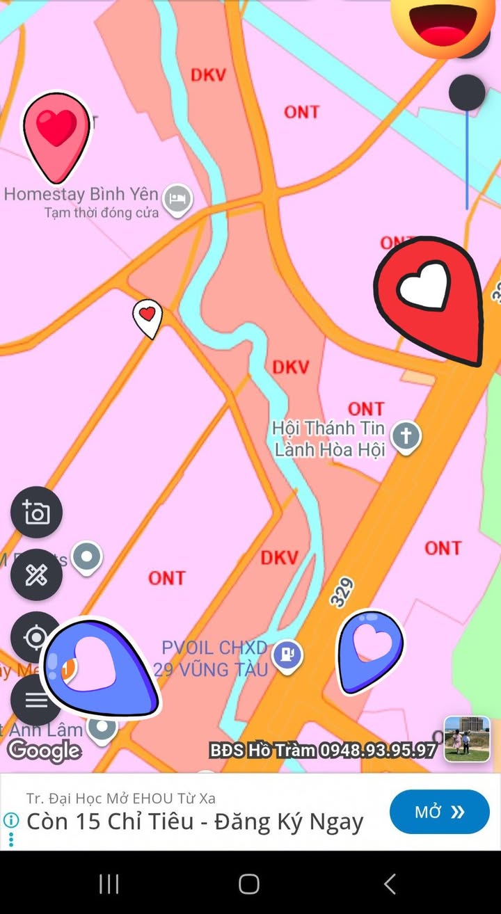 Đất nền Hòa Hội Xuyên Mộc 300m² giá 1.5 tỷ - Cơ hội vàng cho nhà đầu tư!