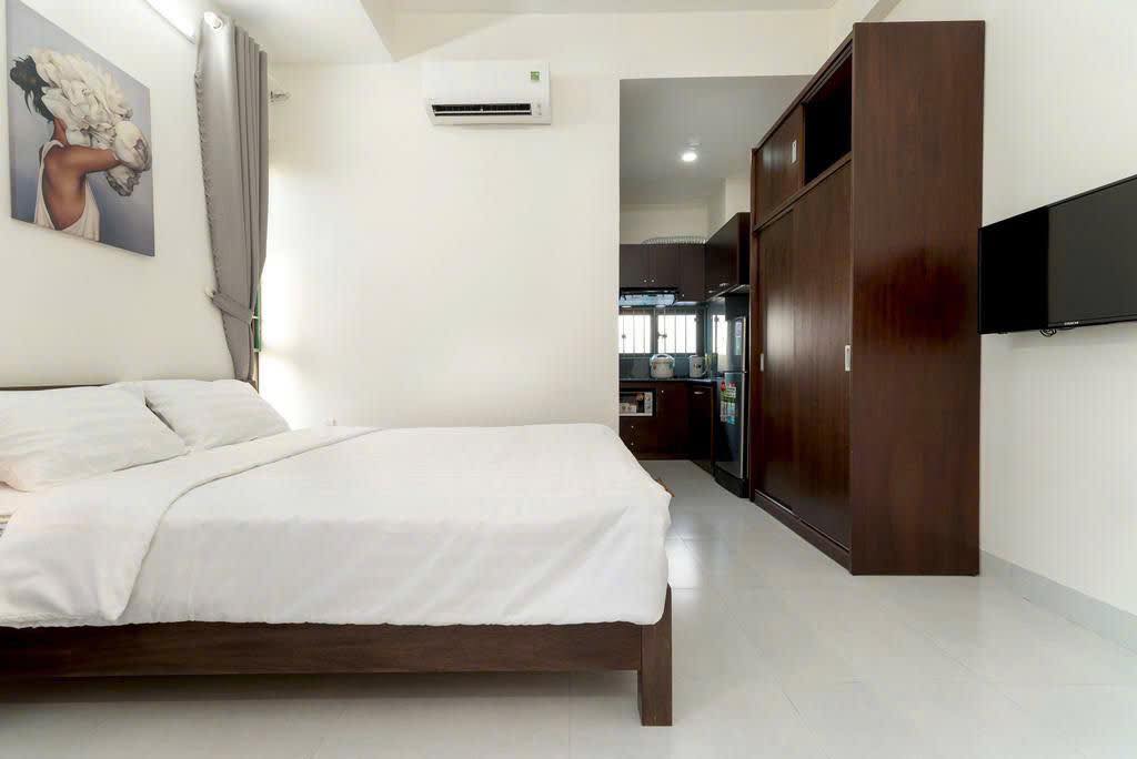 Cho thuê tòa căn hộ 4 tầng Khuê Mỹ Đà Nẵng - 7 căn studio thoáng mát chỉ 40 triệu/tháng!