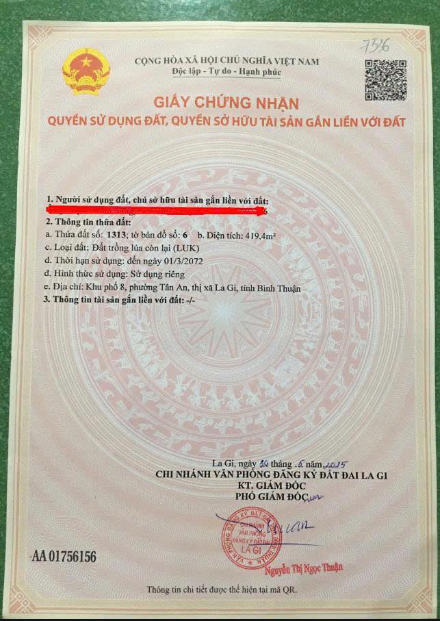 Đất mặt tiền Tân An - La Gi 594m² giá 2.999 tỷ - Cơ hội đầu tư tuyệt vời!