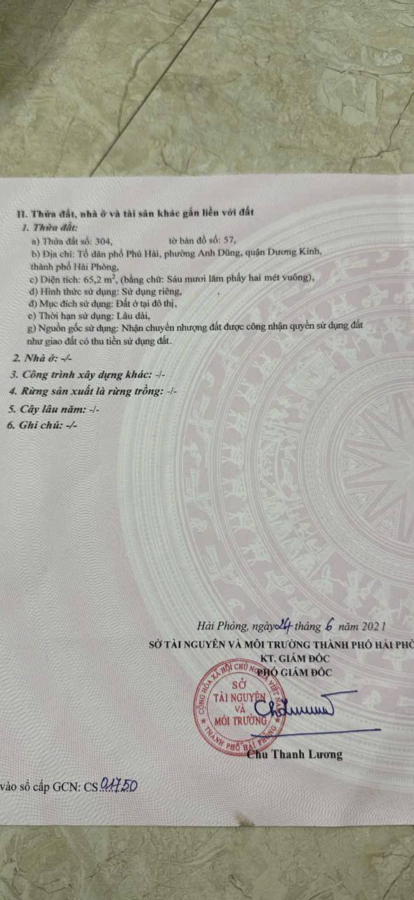 Đất nền Phú Hải 65m² giá 1.956 tỷ - Cơ hội đầu tư hấp dẫn!