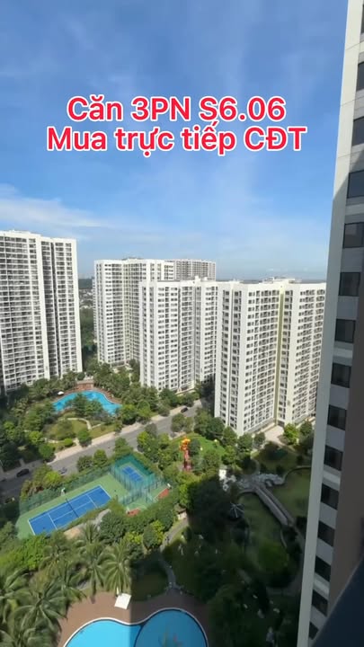 Căn hộ 3PN Vinhomes Grand Park Quận 9 81m² giá 4.396 tỷ - Căn góc thoáng mát!