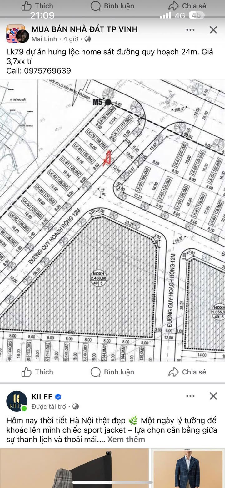 Đất nền Hưng Lộc Home 128m² giá 3.65 tỷ - Tiềm năng tăng giá cao!