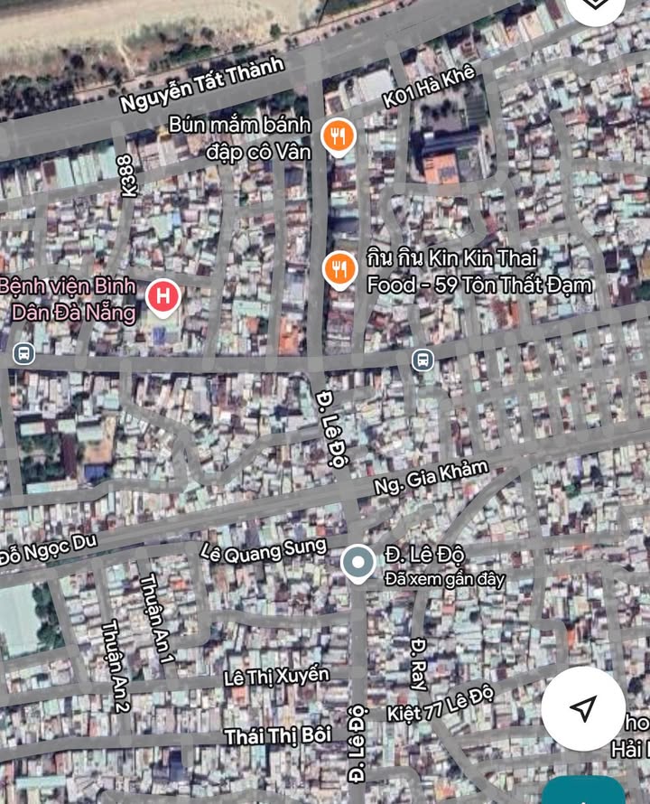 Lô đất mặt tiền đường Lê Độ Đà Nẵng 98m² giá 12.5 tỷ - Cơ hội đầu tư tuyệt vời!