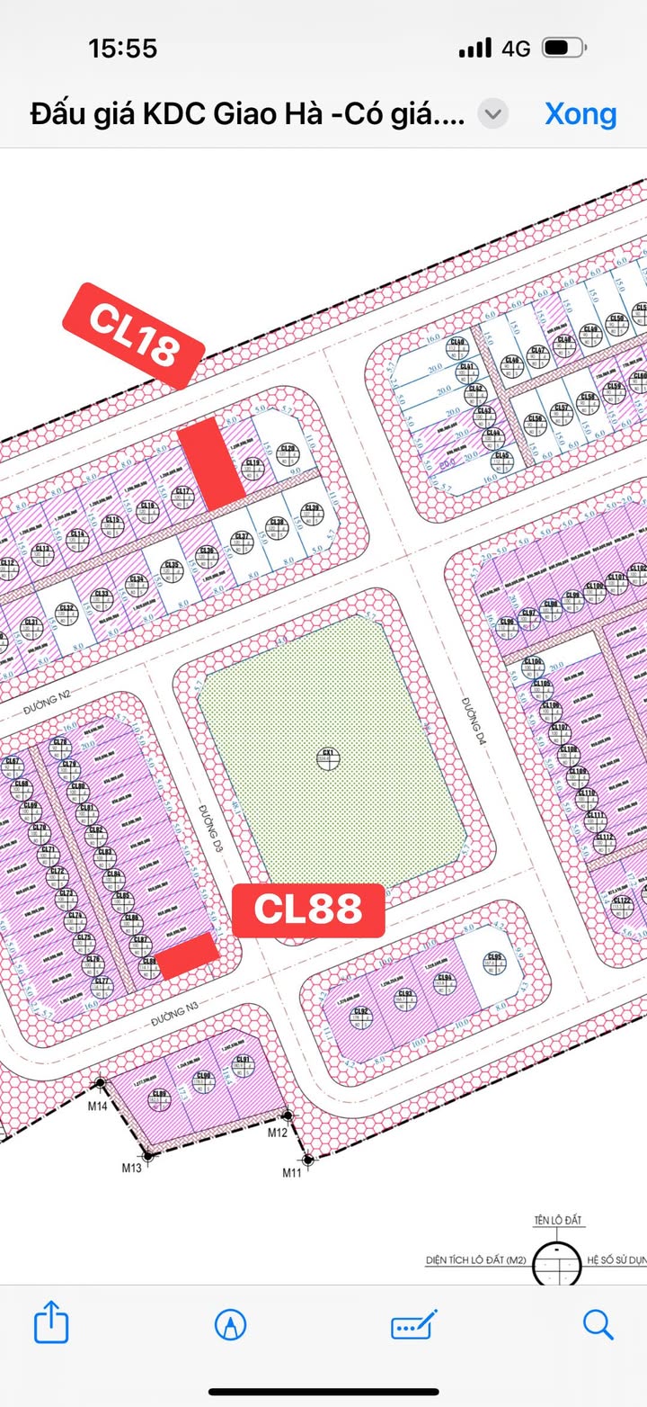 Đất nền Giao Hà 120m² giá 1.6 tỷ - Lô góc view công viên cực đẹp!