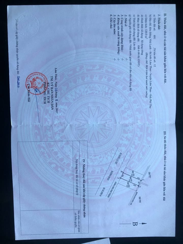 Đất nền Lâm Thao 240m² giá 7 tỷ - Vị trí vàng đầu tư sinh lời!