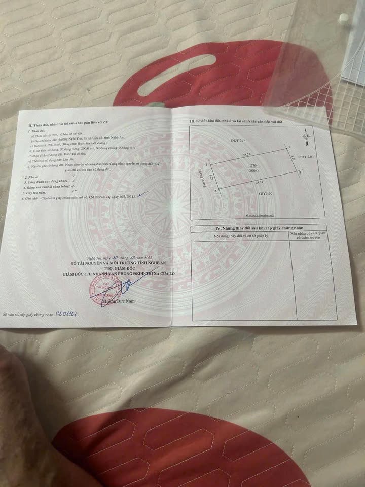 Đất đẹp 200m² tại phường Nghi Thu, Cửa Lò - Giá thỏa thuận dễ chịu!