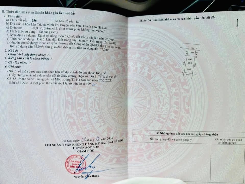 Đất nền Minh Trí - Sóc Sơn 90m² giá 1.95 tỷ - Cơ hội đầu tư vàng!