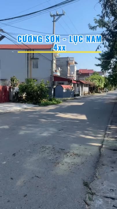 Đất Cương Sơn Lục Nam 130m² giá chỉ 4xx triệu - Mặt tiền đẹp, cơ hội đầu tư!