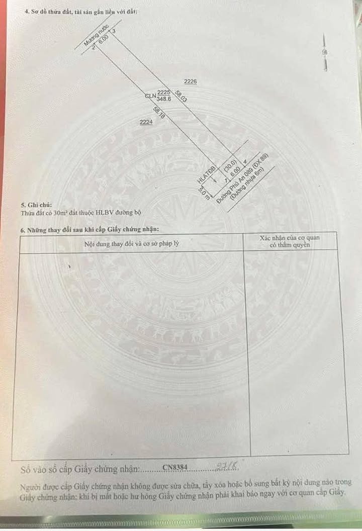 Đất nền Phú An Bến Cát 348m² giá 1.2 tỷ - Sổ hồng chính chủ!