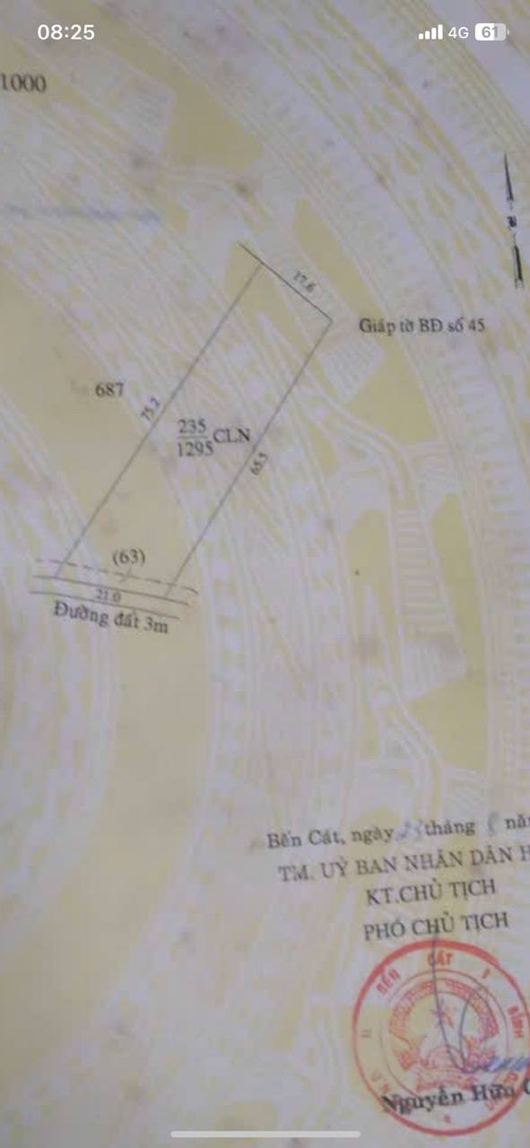 Đất nền An Tây, Bến Cát 1170m² giá 4.5 tỷ - Cơ hội đầu tư lý tưởng!