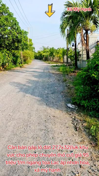 Đất nền ấp Nhơn Hòa, xã Mỹ Hạnh, 886.4m² giá 2.64 tỷ - Cơ hội đầu tư hấp dẫn!