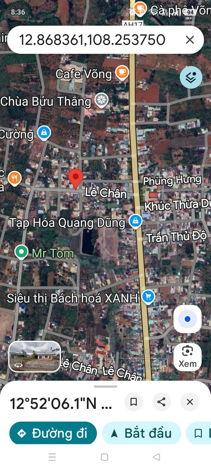 Đất thổ cư 175m² tại đường Lê Chân, Buôn Hồ - Chỉ 1.1 tỷ, sổ đỏ chính chủ!