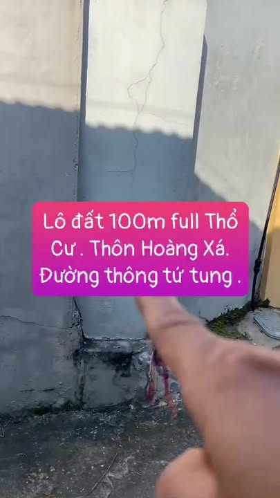 Đất thổ cư 100m² tại Thôn Hoàng Xá, Thạch Thất - Gần trường mầm non!