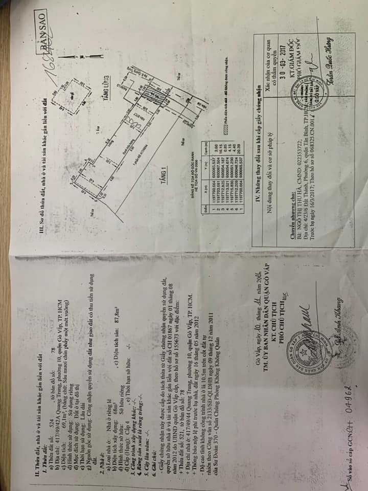 Đất nền Quang Trung, Gò Vấp 80m² giá 3.4 tỷ - Hẻm thông xe hơi, tiện ích đầy đủ!